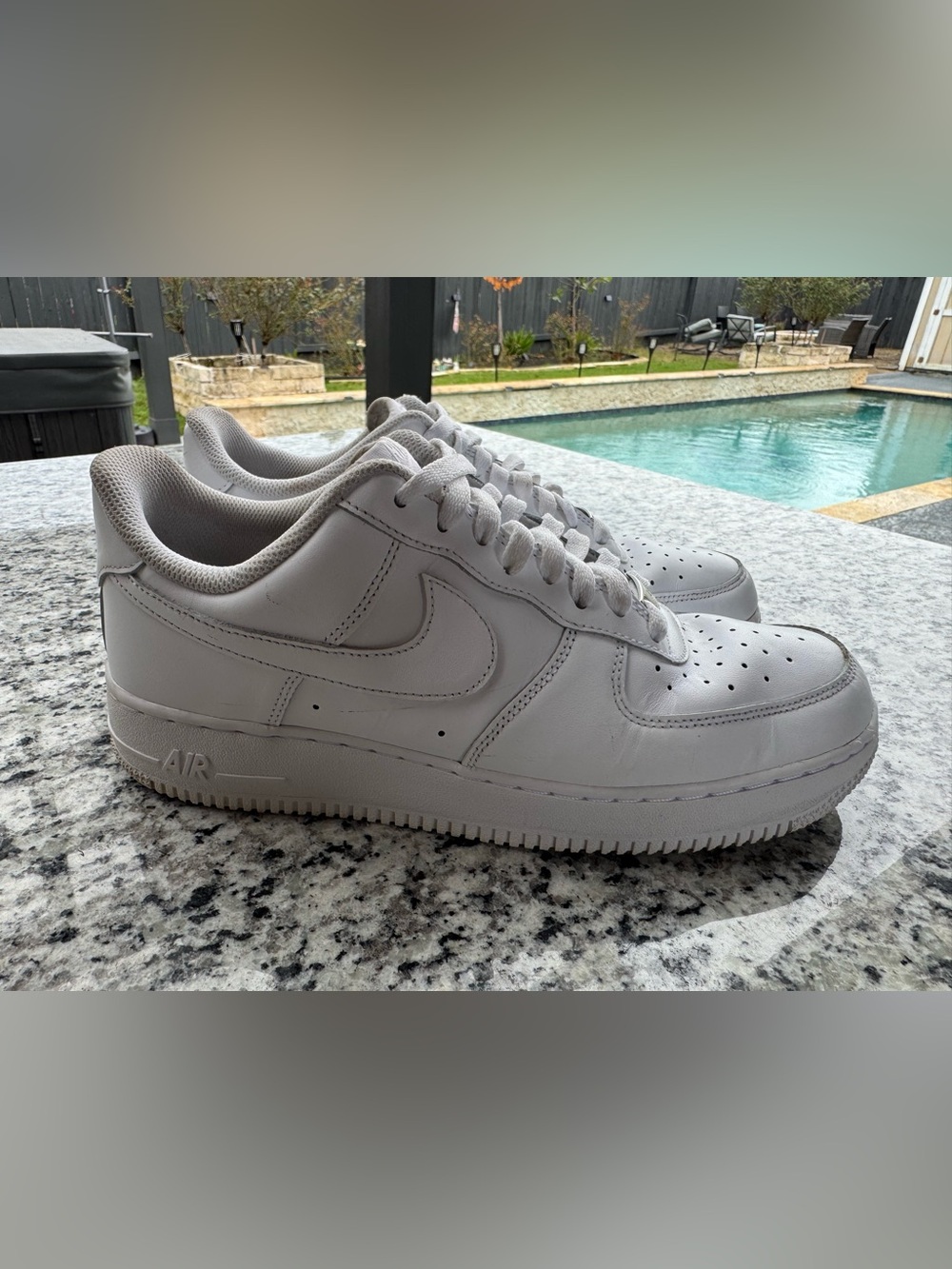 Nike Air Force 1 '07 Low Triple White Men's Sneakers CW2288-111 size 9